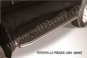 Защита штатного порога d42 Toyota Land Cruiser Prado (2010)