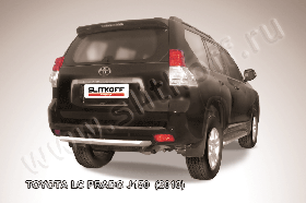 Защита заднего бампера d57 короткая Toyota Land Cruiser Prado (2010)