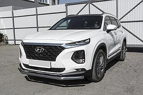 Защита переднего бампера d57 Hyundai SANTA-FE (2018)