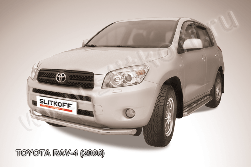 Защита переднего бампера d57 Toyota RAV-4 (2006)