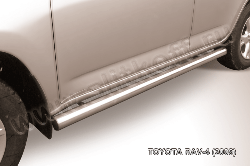 Защита порогов d76 труба Toyota RAV4 (2009) - фото 1 - id-p131412580