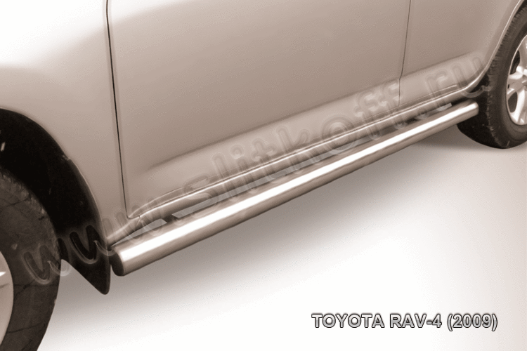 Защита порогов d76 труба Toyota RAV4 (2009) - фото 2 - id-p131412580