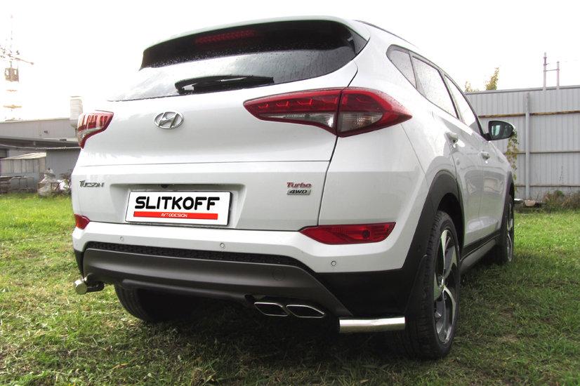 Уголки d57 Hyundai Tucson 4WD (2015)