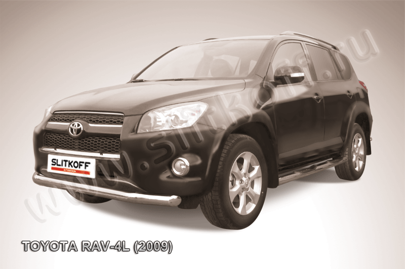 Защита переднего бампера d76 Toyota RAV4 L (2009)