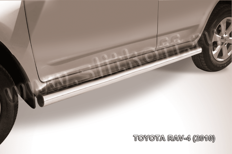 Защита порогов d76 труба Toyota RAV-4 (2010) - фото 1 - id-p131412611