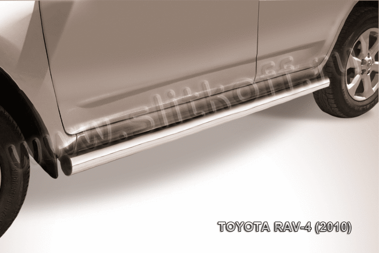Защита порогов d76 труба Toyota RAV-4 (2010) - фото 2 - id-p131412611