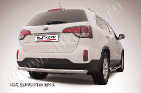 Защита заднего бампера d76 радиусная KIA Sorento (2013)