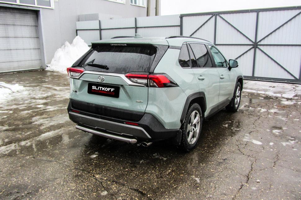 Защита заднего бампера d57 TOYOTA RAV-4 (2019)