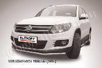 Защита переднего бампера d57 Volkswagen Tiguan (2011)