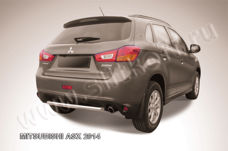 Защита заднего бампера d57 короткая Mitsubishi ASX (2014)