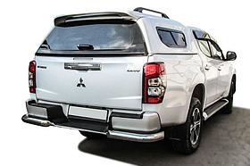 Уголки d76 с бампером Mitsubishi L-200 (2018)