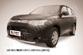 Защита переднего бампера d57 короткая Mitsubishi Outlander (2013)