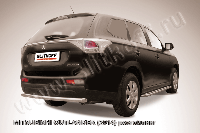 Защита заднего бампера d57 короткая Mitsubishi Outlander (2014)