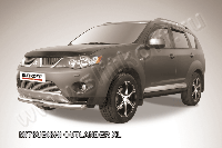 Защита переднего бампера d76 Mitsubishi Outlander XL (до 2010)