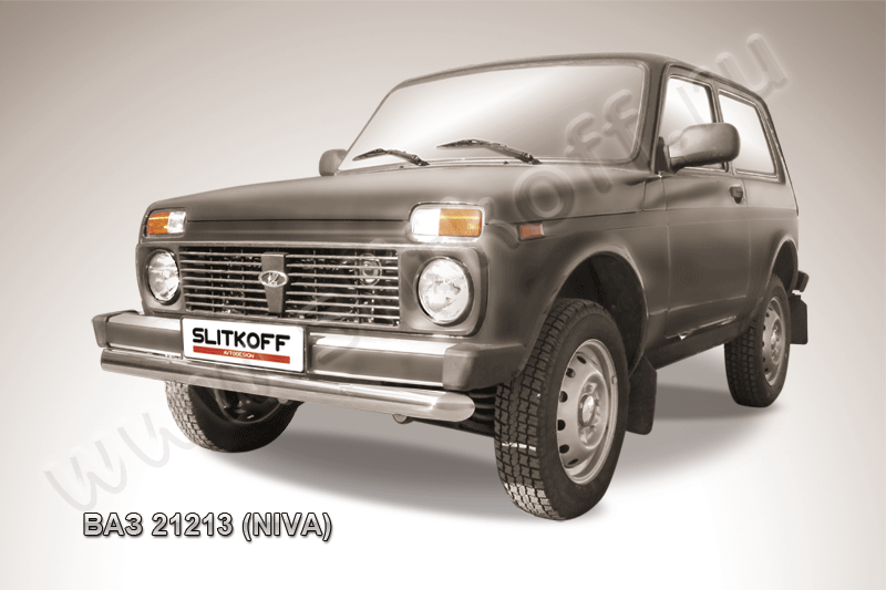 Защита переднего бампера d76 Lada 4x4 (ВАЗ 21213 NIVA 3-дверная)