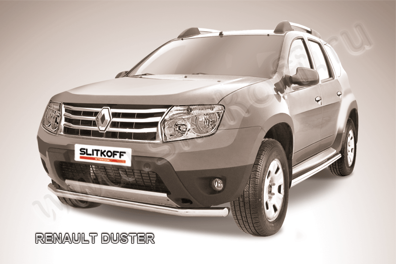 Защита переднего d57 бампера Renault Duster