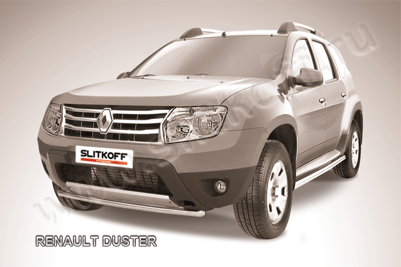 Защита переднего бампера d42 Renault Duster