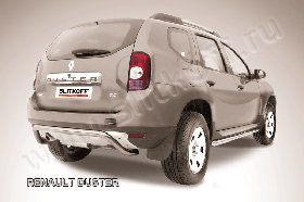 Защита заднего бампера d57 "скоба" Renault Duster