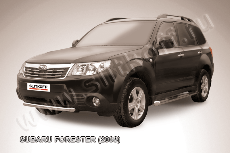 Защита переднего бампера d57 короткая Subaru Forester