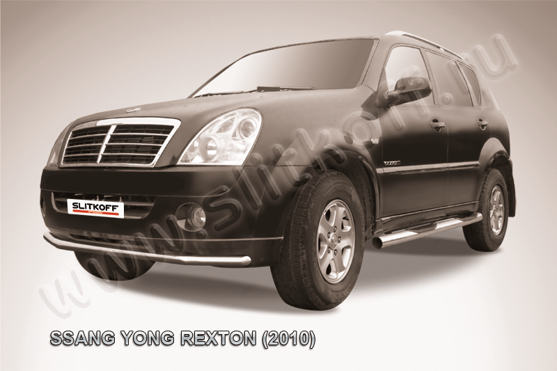 Защита переднего бампера d57 SsangYong REXTON (2010)