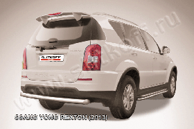 Защита заднего бампера d76 радиусная SsangYong REXTON NEW (2013)