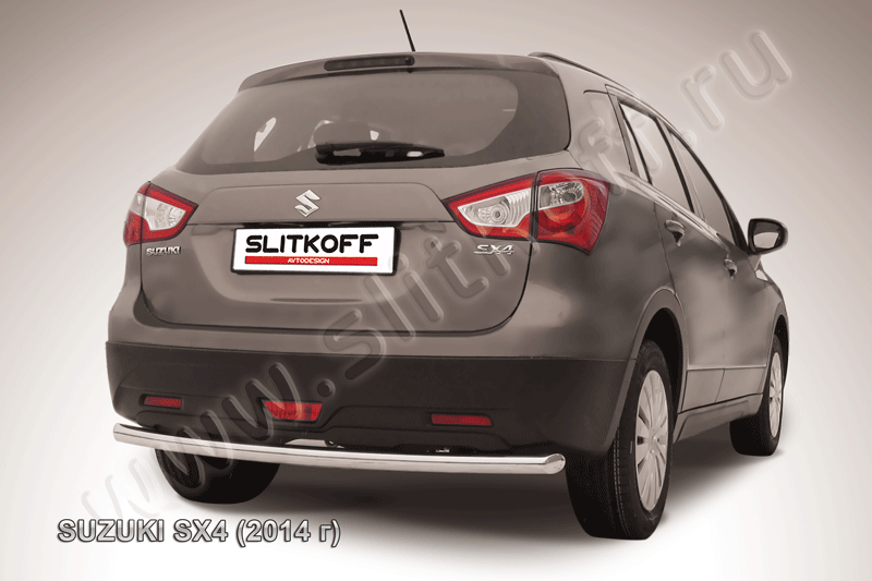 Защита заднего бампера d57 Suzuki SX-4 (2014)