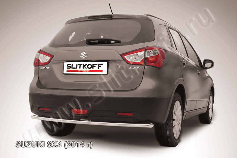 Защита заднего бампера d42 Suzuki SX-4 (2014)