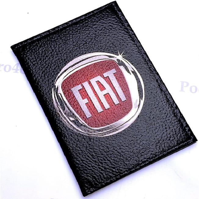 Обложка для автодокументов «FIAT» натуральная кожа - фото 1 - id-p131419825