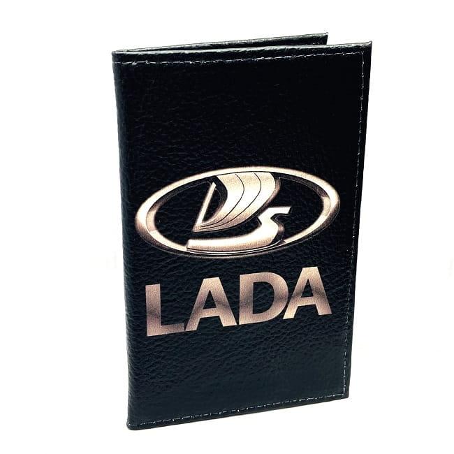 Обложка для автодокументов «LADA» натуральная кожа