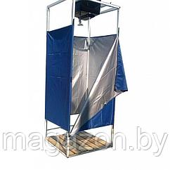 Летний душ Садко с подогревом 100 л. с кабиной 0,8х0,8 м и обтяжкой