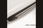 Пороги алюминиевые "Luxe Black" 1700 черные Geely Emgrand X7 - фото 4 - id-p131425194