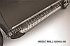 Пороги алюминиевые "Standart Silver" 1800 серебристые Haval H6, фото 3