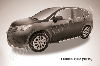 Пороги алюминиевые "Luxe Black" Honda CR-V (2012) 2L, фото 2