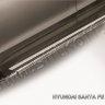 Пороги алюминиевые "Luxe Black" на Hyundai Santa Fe (2012) - фото 4 - id-p131425259