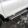 Пороги алюминиевые "Standart Silver" 1800 Kia Sorento Prime (2017), фото 4