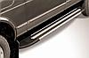 Пороги алюминиевые "Luxe Black" 1700 черные Lada 4x4 (ВАЗ 21213 NIVA 5-дверная), фото 3