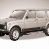 Пороги алюминиевые "Luxe Black" 1700 черные Lada 4x4 (ВАЗ 21213 NIVA 5-дверная) - фото 5 - id-p131425377