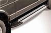 Пороги алюминиевые "Luxe Silver" 1700 серебристые Lada 4x4 (ВАЗ 21213 NIVA 5-дверная), фото 3