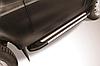 Пороги алюминиевые Luxe Black 1250 Lada Niva 4X4 Urban 3d, фото 2
