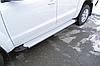 Пороги алюминиевые Optima Silver 2000 серебристые Volkswagen Amarok (2016), фото 3