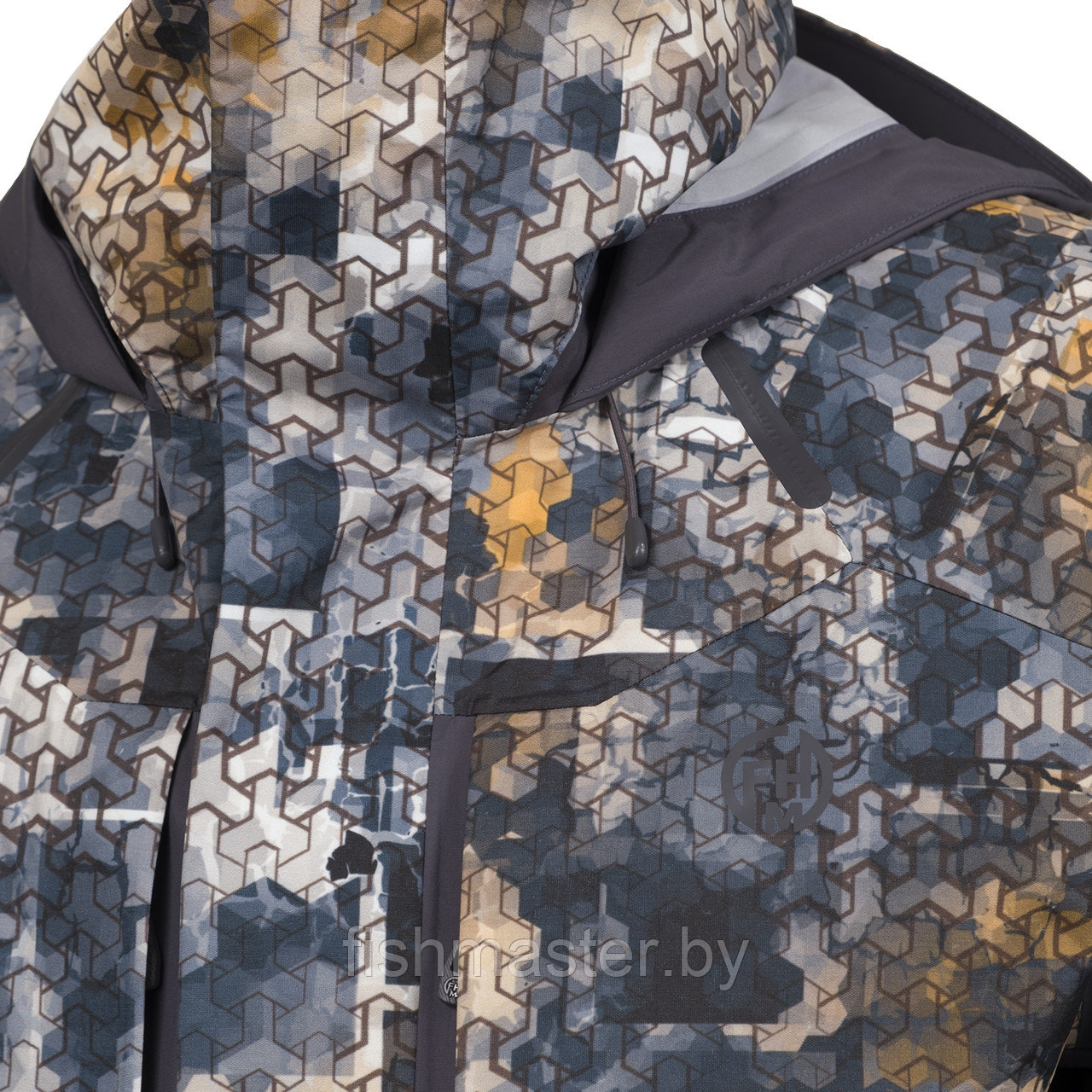 Куртка FHM "Guard Competition Print" Принт серо-оранжевый/Серый 3 слойная мембрана Toray Dermizax 20000/10000 - фото 4 - id-p131430874