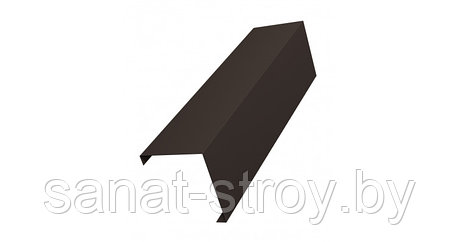 Декоративная накладка на столб угловая 0,45 Drap RR 32 темно-коричневый, фото 2