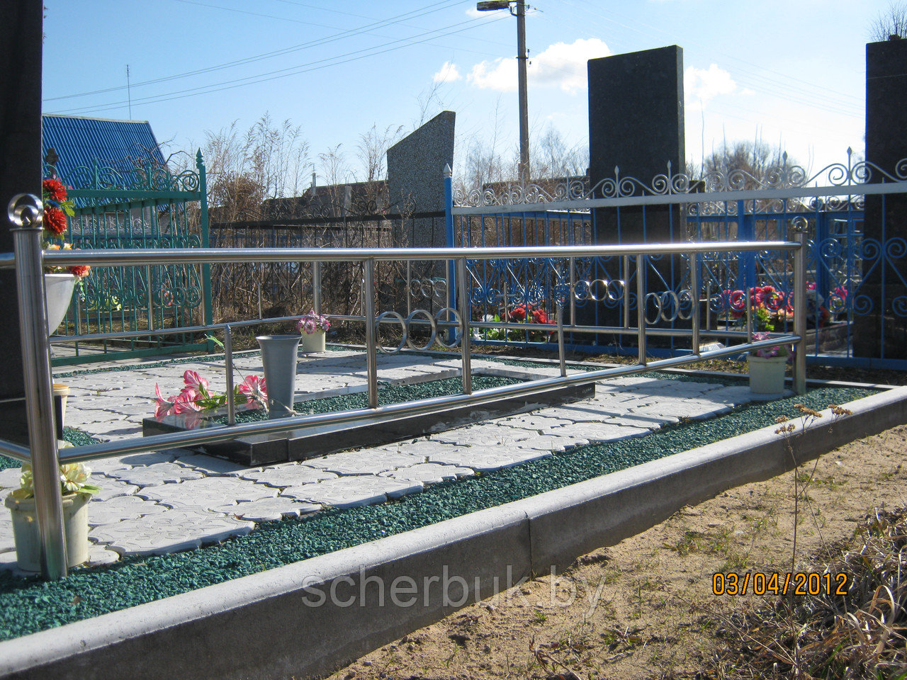 Ограды для могил в минске из нержавейки - фото 6 - id-p2609478