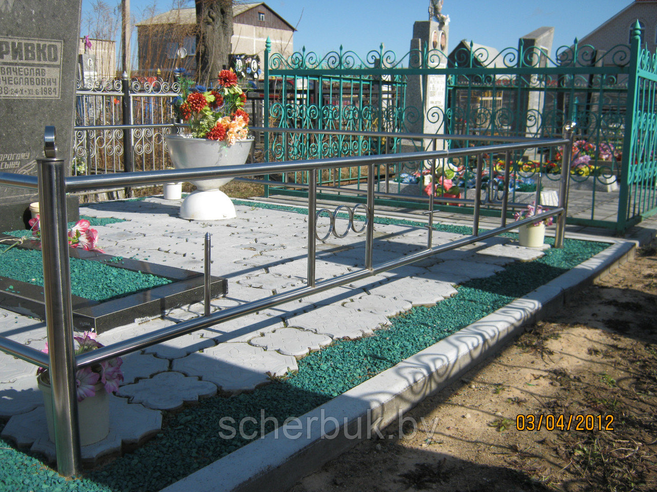 Ограды для могил в минске из нержавейки - фото 7 - id-p2609478