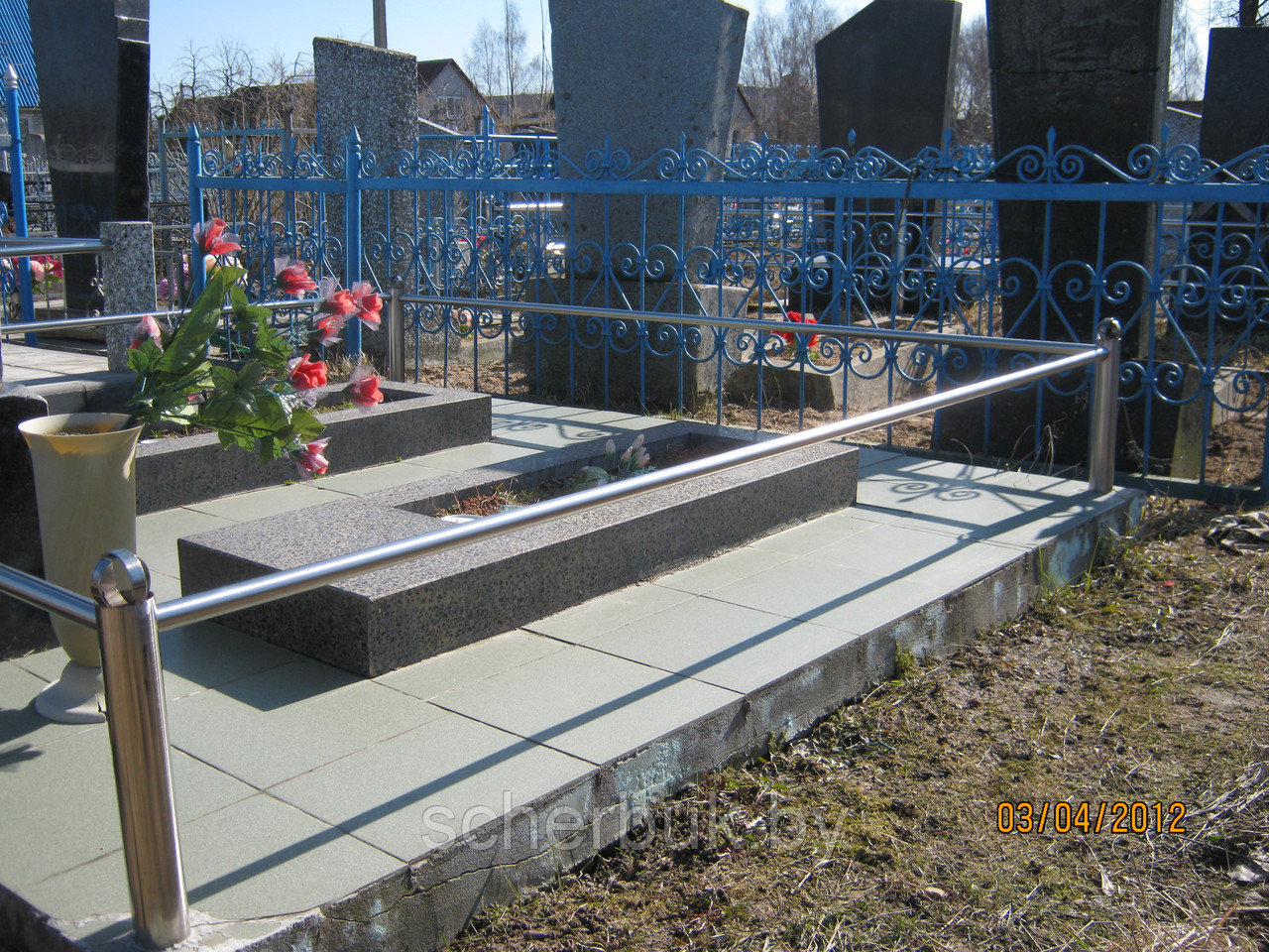 Ограды на кладбище из нержавейки в Минске - фото 2 - id-p9228692