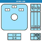 Переключатель LK16R-1.838\P03 схема 1-0-2, фото 2