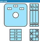 Переключатель SK32-2.8338\OB14 схема 1-0-2, фото 2