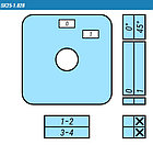 Выключатель SK25-1.828\OB13 схема 0-1, фото 2