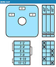 Переключатель SK20G-3.631\P03 схема 1-0-2, фото 2