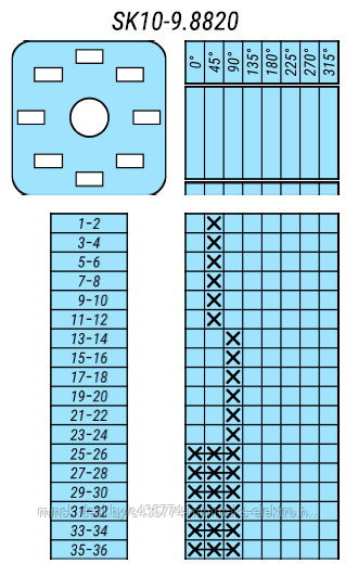 Переключатель SK10-9.8820\P23